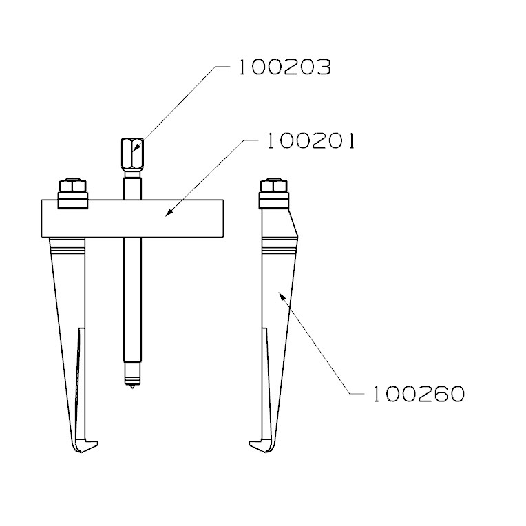 EXTRACTOR FORZA SERIE 1000 DE 2 PATAS